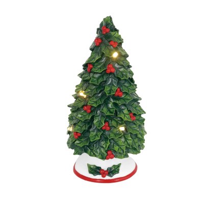 10" LED Green and Red Tree