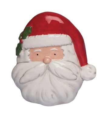 6" Ceramic Santa head