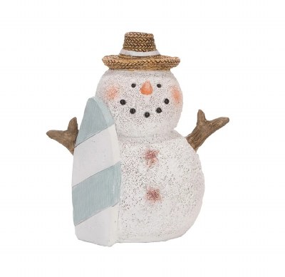 6" Distressed White Sandman With Surfboard
