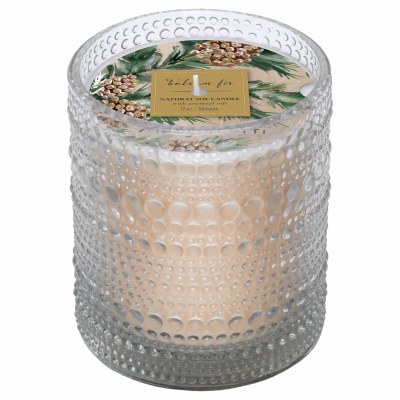 12 Oz Balsam Fir Fragrance Glass Candle Jar