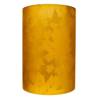 7" LED Amber Fall Leaves Hurrricane