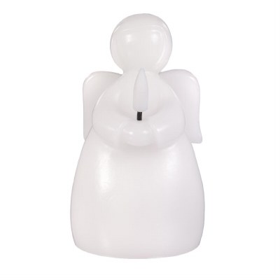5" LED White Wax Angel Candle