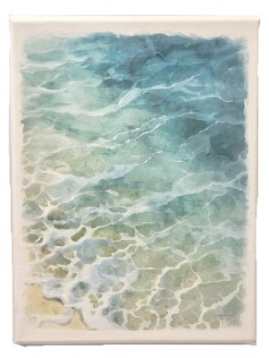 12" x 9" Shoreline Coastal Canvas