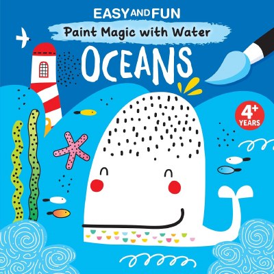 Paint Magic With Water Oceans Children's Watercolor Painting Book