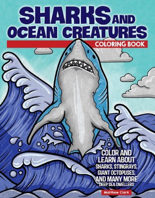 Sharks and Ocean Creatures Children's Coloring Book