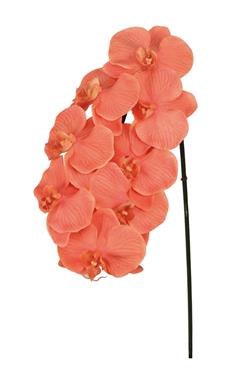 31" Faux Orange Phalaenopsis Spray