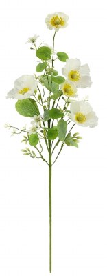 28" Faux Mixed Cream Poppy Spray
