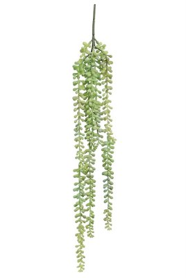 21" Faux Green, Sage, and Pink Jellybean Succulent