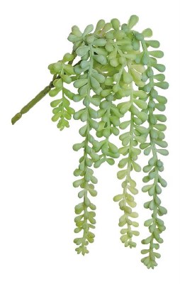 14" Faux Green, Sage, and Pink Jellybean Succulent