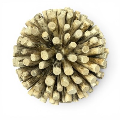 8" Natural Driftwood Orb