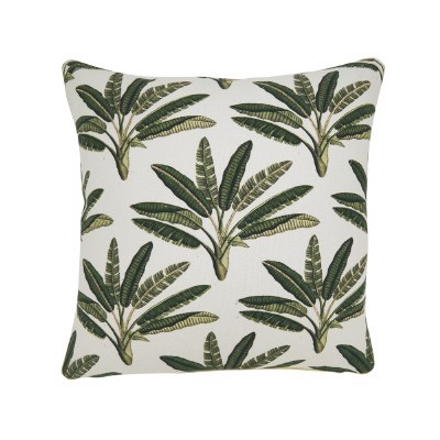 20" Sq Green Traveling Palm Trees Decorative Tropical Pillow