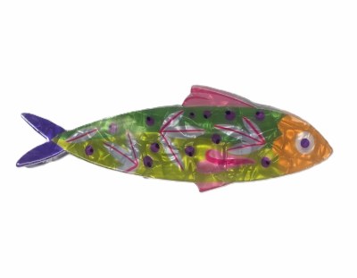 Green Fish Coastal Hair Clip