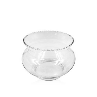 6" Clear Glass Vase