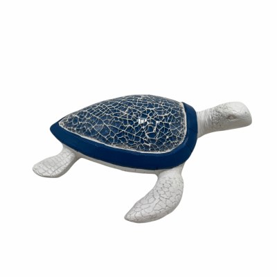 9" Dark Blue Moasaic Turtle