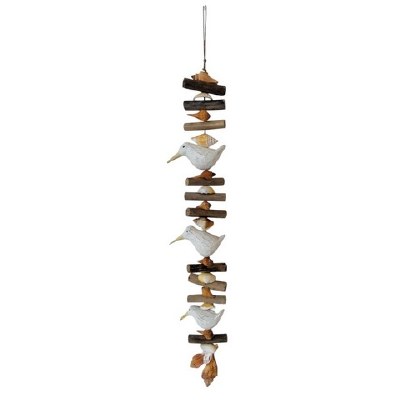 36" Whitwash Wood Shorebird and Driftwood Drop