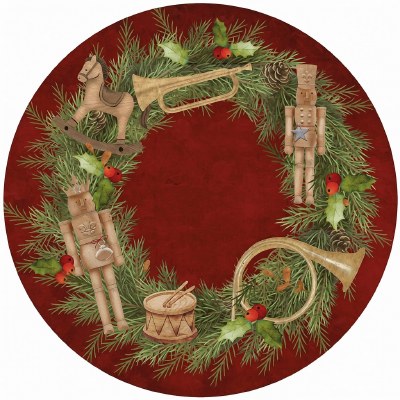 Pack of 24 16" Round Nutcracker Paper Placemats