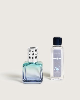 Turquoise Blue Glacon Fragrance Lamp Gift Set
