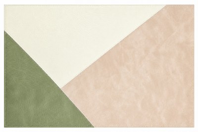 12" x 18" Sage Verona Reversible Vegan Leather Placemat