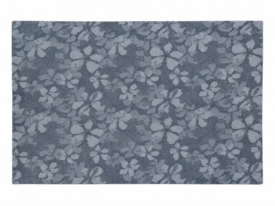 12" x 18" Blue Fiori Vegan Leather Reversible Placemat