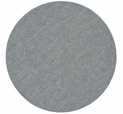 15" Round Navy Denim Vegan Leather Reversible Placemat