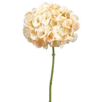 19" Faux Peach Hydrangea