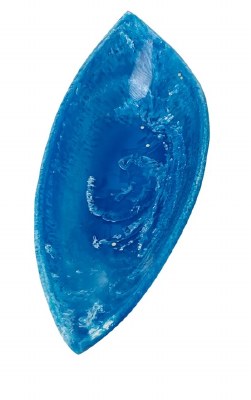 13" x 5" Blue Resin Tray