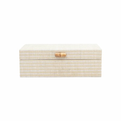 12" x 8" Beige and White Box