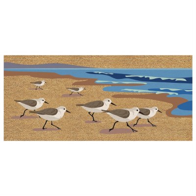 10" x 22" Sandpipers Coir Sassafrass Doormat