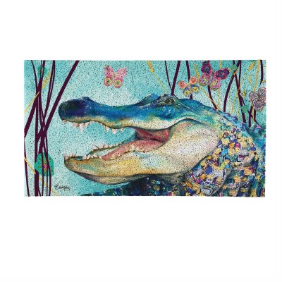 16" x 28" Blue Alligator Trapper Mat