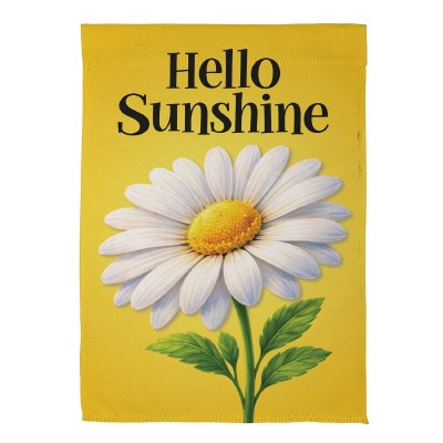 18" x 13" "Hello Sunshine" Daisy Mini Garden Flag