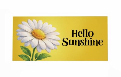 10" x 22" "Hello Sunshine" Daisy Sassafrass Doormat