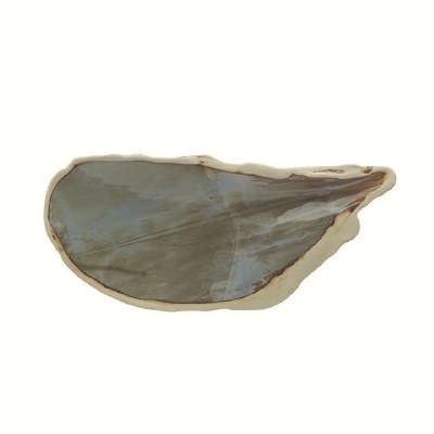 20" Multicolor Oyster Shaped Ceramic Dish