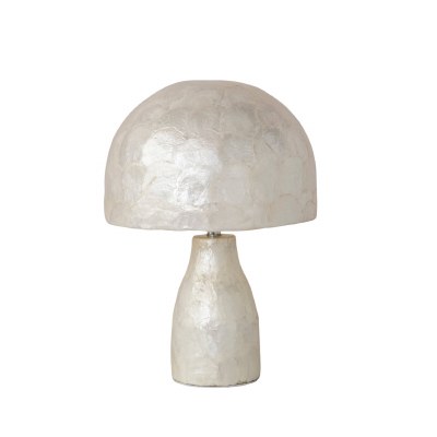16" Capiz Dome Shade Table Lamp