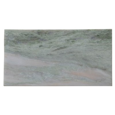 8" x 15" White and Green Marble Cutting Board