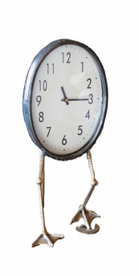 21" Bronze Clock With Bird Feet