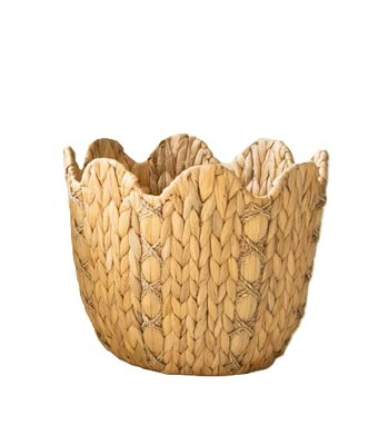 14" Natural Stripe Basket