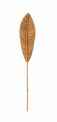 60" Natural Woven Leaf