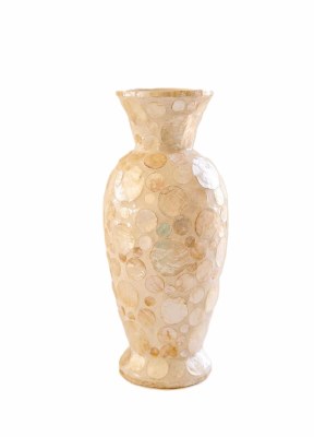 15" Capiz Dots Vase