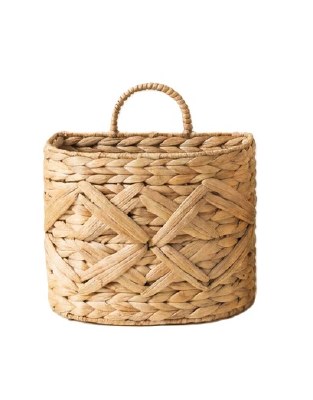 12" Natural Woven Wall Basket