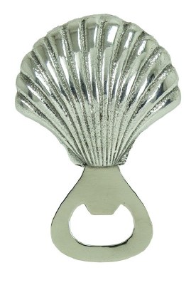 4.5" Silver Scallop Bottle Opener
