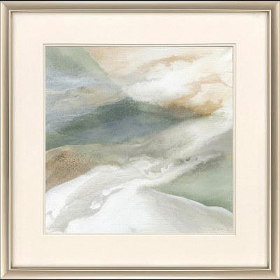 30" Sq Natural Flow 1 Framed Coastal Print