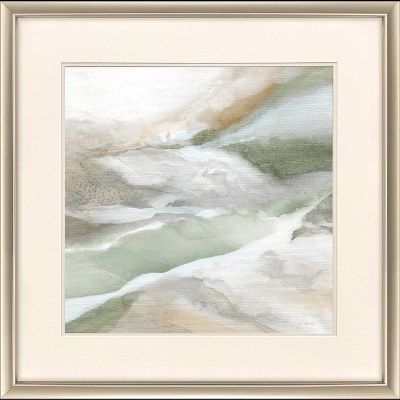 30" Sq Natural Flow 2 Framed Coastal Print