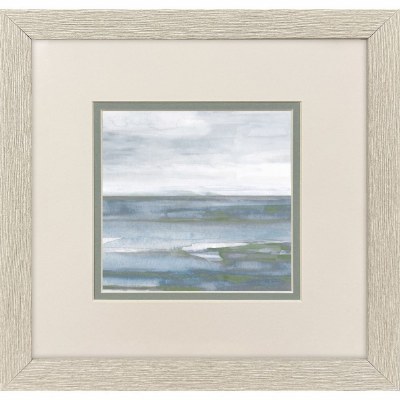 11" Sq Low Wave Framed Coastal Print