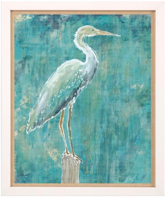 27" x 21" Coastal Egret 1 Framed Print