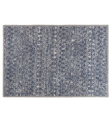 2' x 3' Indigo Lattice Rug