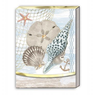 Blue Shells Pocket Note Pad