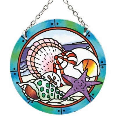 4.5" Round Multicolor Shells Sun Catcher