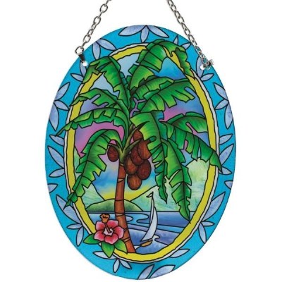 7" Oval Palm Sun Catcher