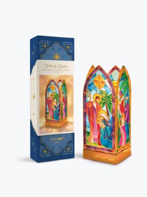7" LED Nativity Lantern