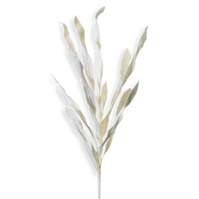 48" Faux White Foam Grass
